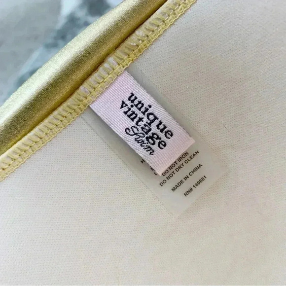 K Unique Vintage Swim Monroe Halter Swim Top - Picture 8 of 10